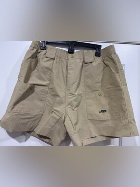 AFTCO NWT Tan Cargo Shorts with Patch Pockets